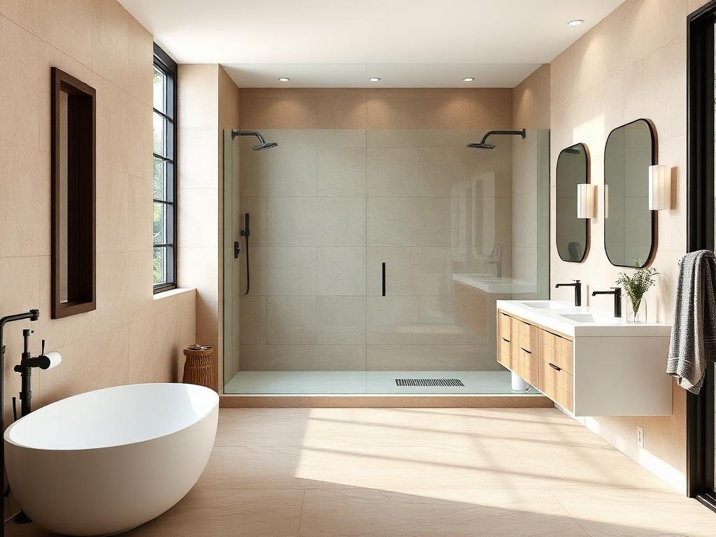 Primary Bath completed by Leyde Construction in Irvine